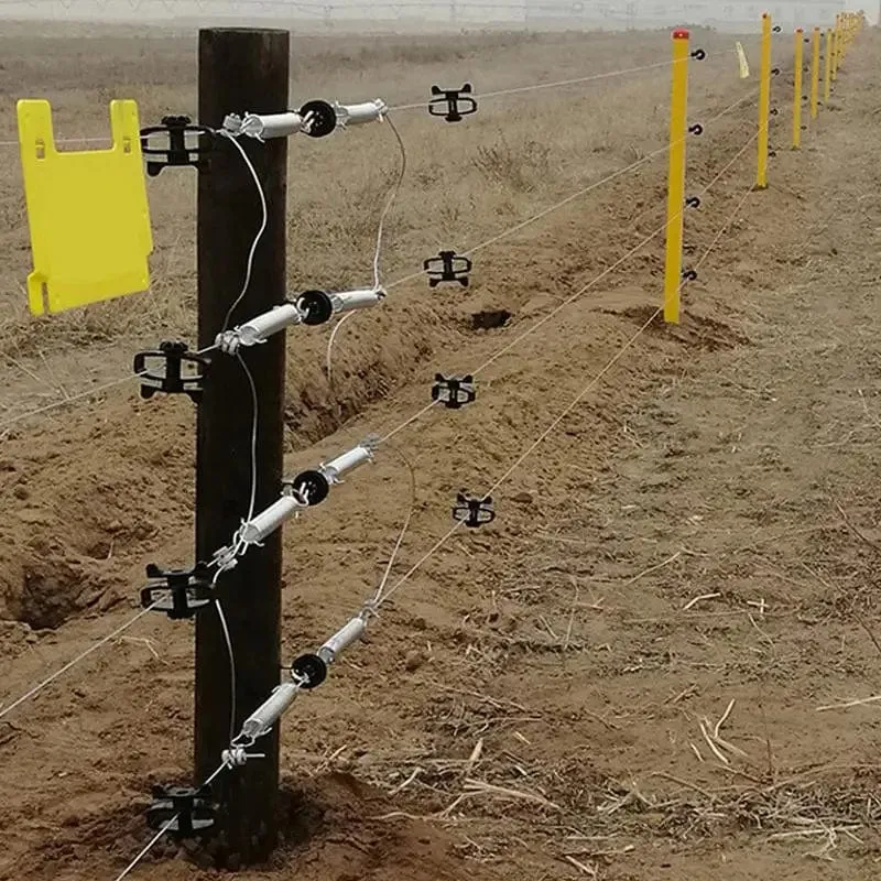 50 Stück Elektrozaun Offset Ring Isolator Holzpfosten Zaunschraube Holzband Draht Isolatoren Sicheres Gartengebäude Zubehör