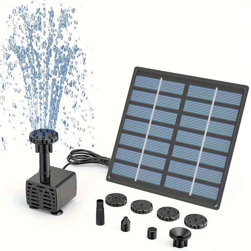 1pc Solar Panel Power Brunnen 7V 1.5 W 200L/H Wasserpumpe Aquarium Pool Gartenteich Schwimmende tauchpumpe