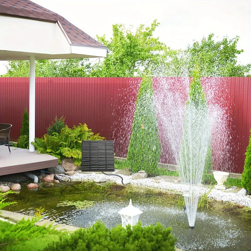 1pc Solar Panel Power Brunnen 7V 1.5 W 200L/H Wasserpumpe Aquarium Pool Gartenteich Schwimmende tauchpumpe