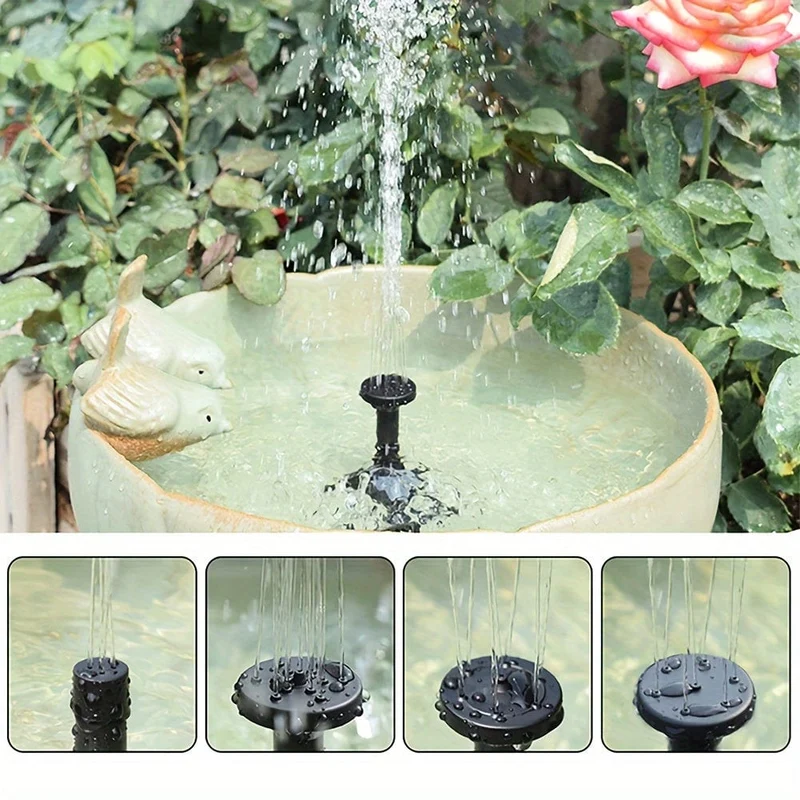 1pc Solar Panel Power Brunnen 7V 1.5 W 200L/H Wasserpumpe Aquarium Pool Gartenteich Schwimmende tauchpumpe