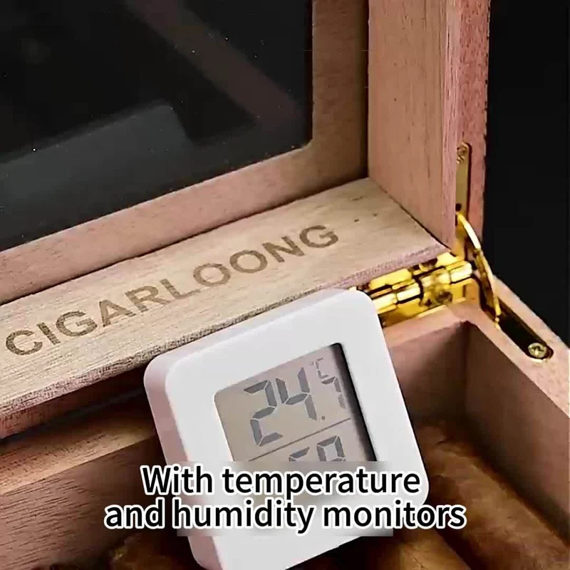 2 Stück Mini-LCD-Digital-Thermometer-Hygrometer, Innenraumthermometer, elektronisches Temperatur- und Luftfeuchtigkeitsmessgerät, Temperaturmonitor, Temperatur-Feuchtigkeitsmessgerät (nur Grad Celsius)