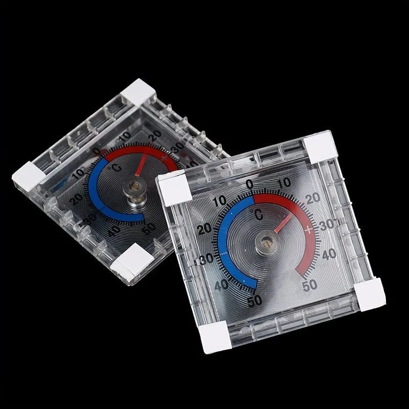 1 Stück Temperatur-Thermometer für Fenster, Innen- und Außenwand, Gewächshaus, Garten, Zuhause, Fenster-Wandthermometer, genaue Messung der Temperatur im Innen- und Außenbereich