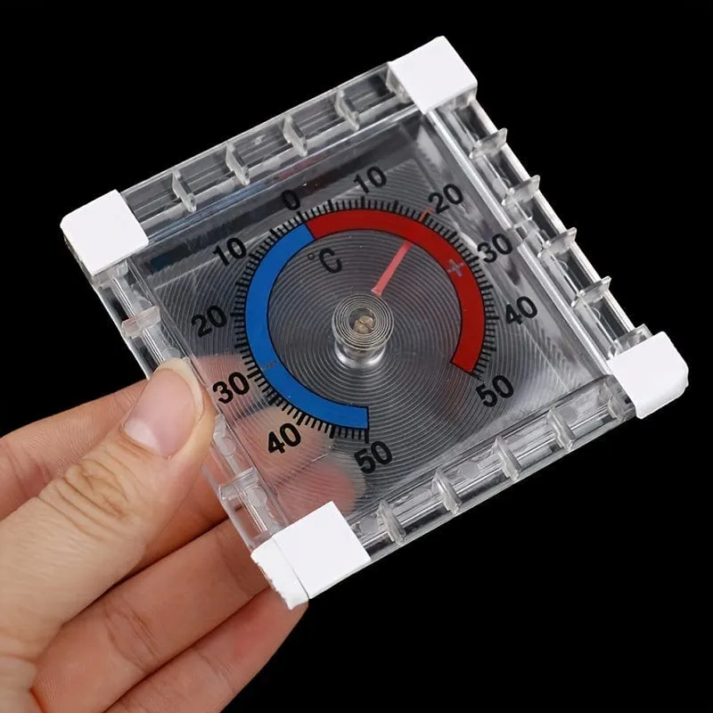 1 Stück Temperatur-Thermometer für Fenster, Innen- und Außenwand, Gewächshaus, Garten, Zuhause, Fenster-Wandthermometer, genaue Messung der Temperatur im Innen- und Außenbereich