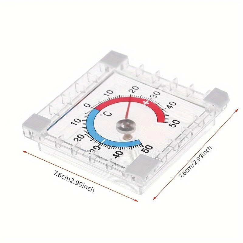 1 Stück Temperatur-Thermometer für Fenster, Innen- und Außenwand, Gewächshaus, Garten, Zuhause, Fenster-Wandthermometer, genaue Messung der Temperatur im Innen- und Außenbereich