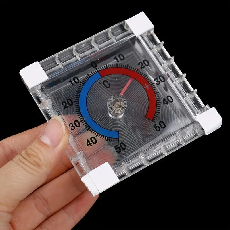 1 Stück Temperatur-Thermometer für Fenster, Innen- und Außenwand, Gewächshaus, Garten, Zuhause, Fenster-Wandthermometer, genaue Messung der Temperatur im Innen- und Außenbereich