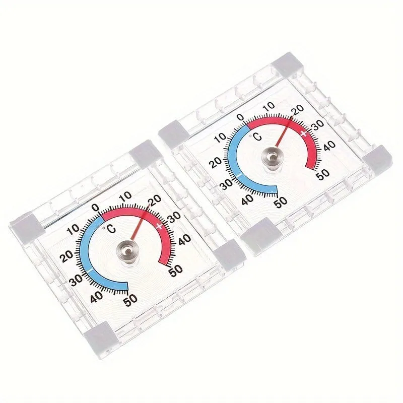 1 Stück Temperatur-Thermometer für Fenster, Innen- und Außenwand, Gewächshaus, Garten, Zuhause, Fenster-Wandthermometer, genaue Messung der Temperatur im Innen- und Außenbereich