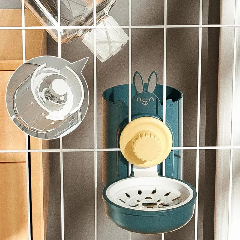 HOOPET Automatische Futternäpfe für Haustiere, Käfig-Hängefutterspender, Wasserflasche für Hunde, Futterbehälter, Spenderschüssel für Welpen und Katzen, Futterprodukt für Haustiere
