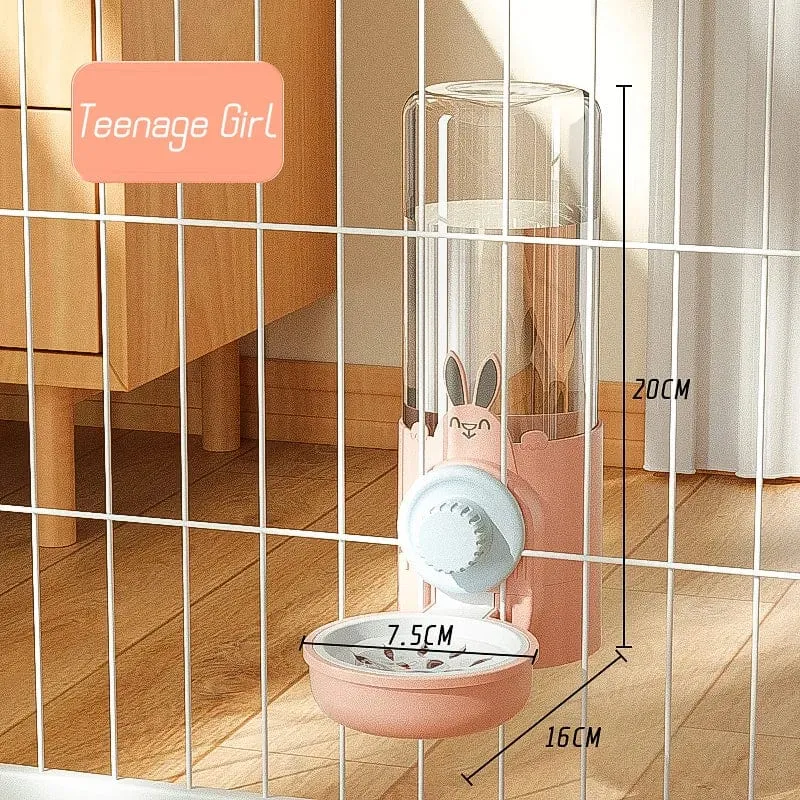 HOOPET Automatische Futternäpfe für Haustiere, Käfig-Hängefutterspender, Wasserflasche für Hunde, Futterbehälter, Spenderschüssel für Welpen und Katzen, Futterprodukt für Haustiere
