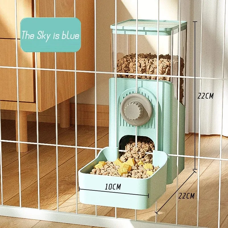 HOOPET Automatische Futternäpfe für Haustiere, Käfig-Hängefutterspender, Wasserflasche für Hunde, Futterbehälter, Spenderschüssel für Welpen und Katzen, Futterprodukt für Haustiere