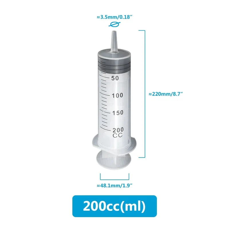 Multifunktions-Spritze mit großem Fassungsvermögen, 100–550 ml, mit 100 cm Schlauch, Pumpe, Mess- und waschbarer Injektor für Tierfütterung, Öl, Kleber, Flüssigkeit