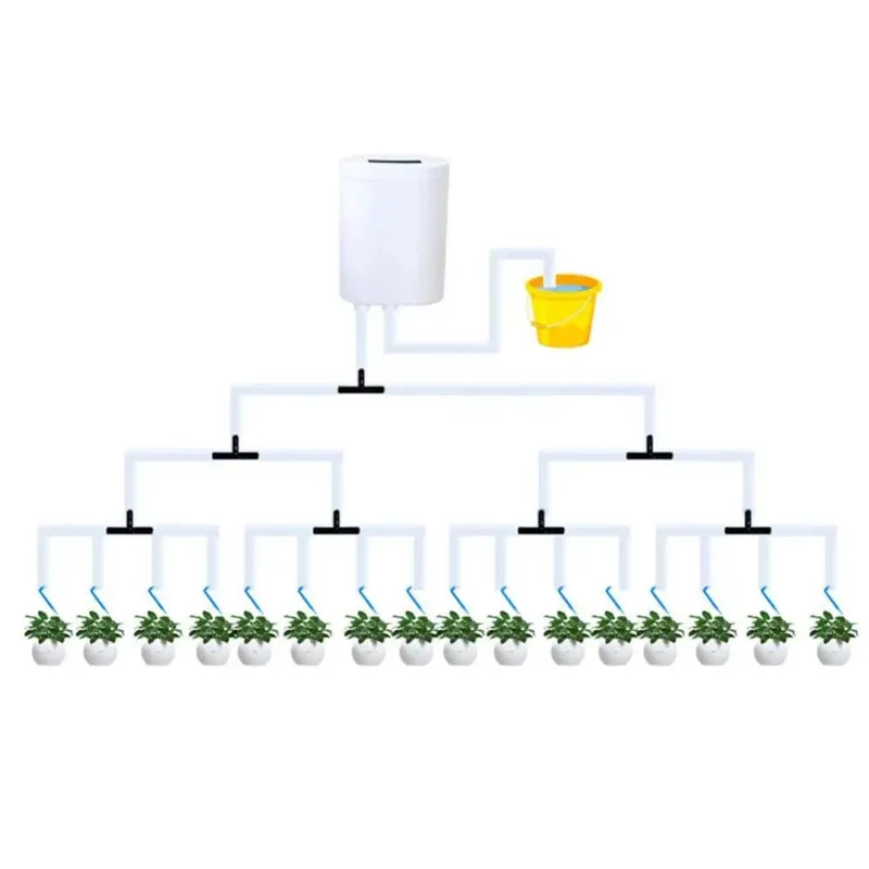 Automatische Timer-Tränken Tropfbewässerung 16/12/8/4/2 Pumpe Selbstbewässerungs-Kits Indoor-Pflanzenbewässerungsgerät Pflanzengarten-Gadgets