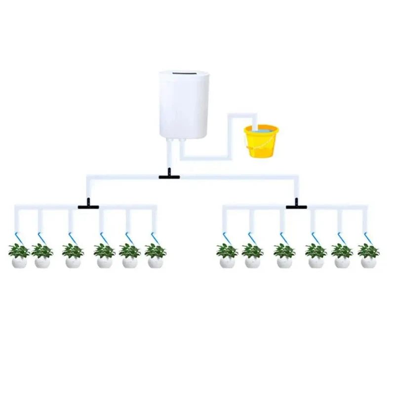 Automatische Timer-Tränken Tropfbewässerung 16/12/8/4/2 Pumpe Selbstbewässerungs-Kits Indoor-Pflanzenbewässerungsgerät Pflanzengarten-Gadgets
