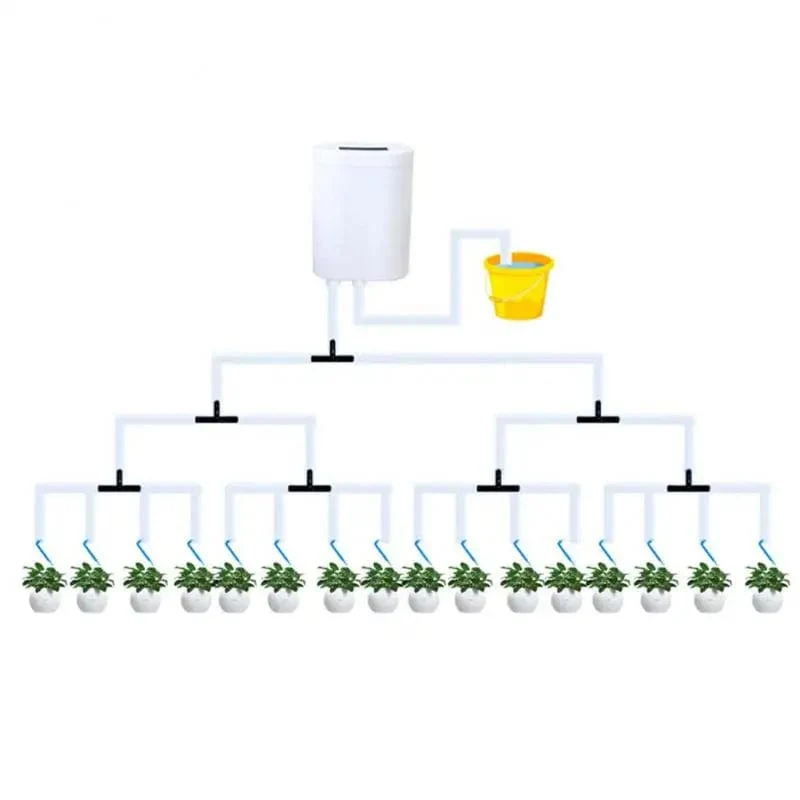 Automatische Timer-Tränken Tropfbewässerung 16/12/8/4/2 Pumpe Selbstbewässerungs-Kits Indoor-Pflanzenbewässerungsgerät Pflanzengarten-Gadgets