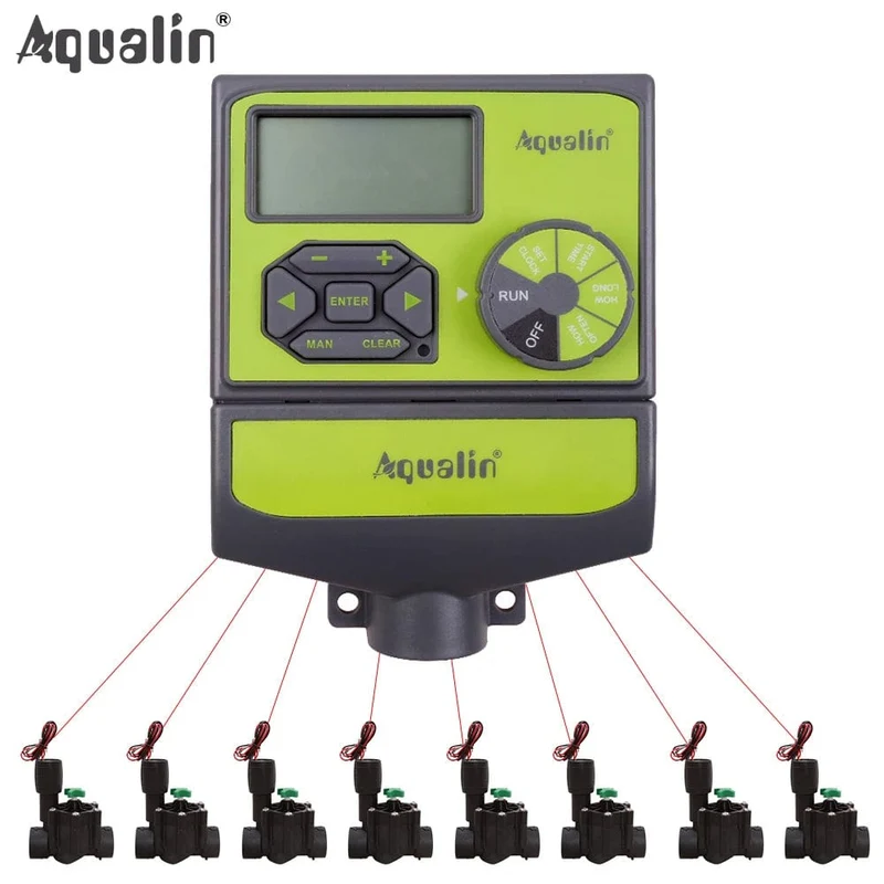 8 stationen Garten Automatische Bewässerung DC 3V Eingang Controller Wasser Timer Bewässerung System Verwendet mit 9-12 V DC Ventil #10467