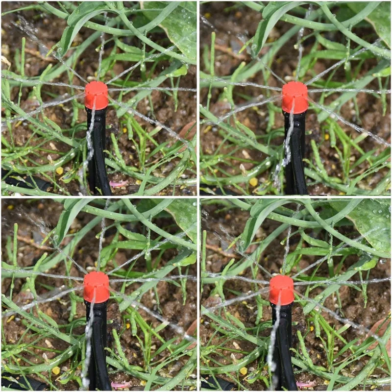 5-50M Automatisches Gartenbewässerungssystem DIY Timer Wassertropfbewässerungssystem Pflanzenbewässerungsset Rote Tropfer Set