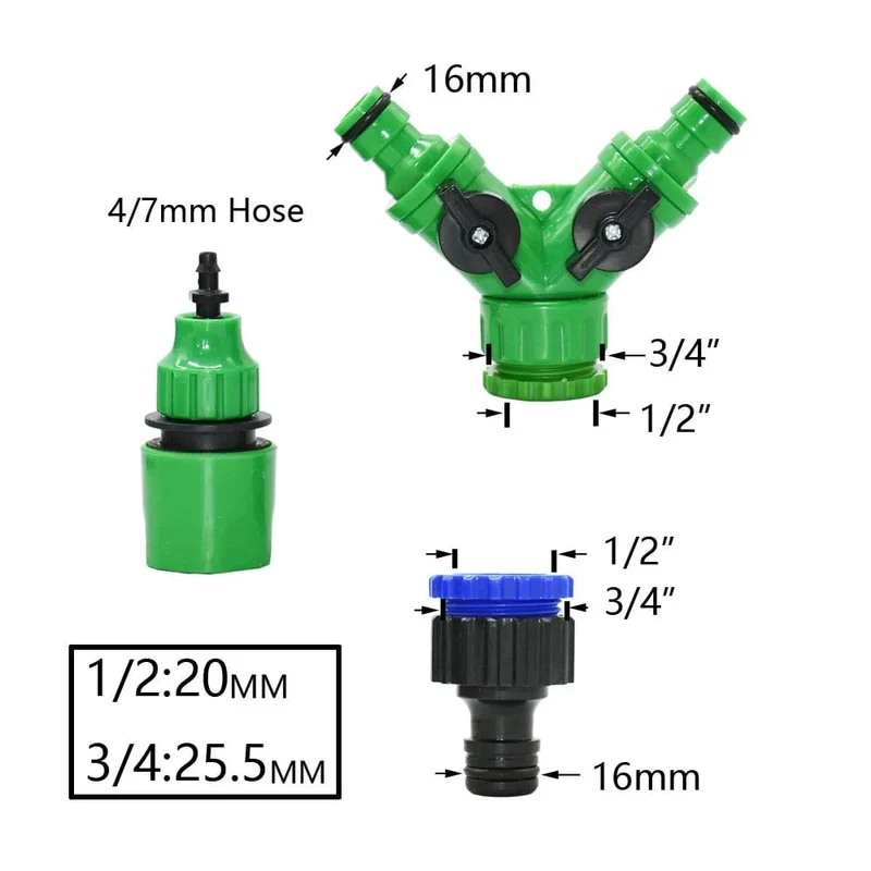 5-50M Automatisches Gartenbewässerungssystem DIY Timer Wassertropfbewässerungssystem Pflanzenbewässerungsset Rote Tropfer Set
