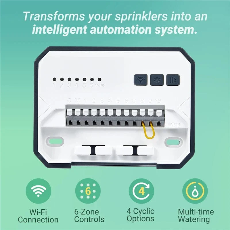 INKBIRD 6 ODER 8 Zonen EU-Typen von WIFI-Sprinkler-Controllern zur intelligenten Bewässerung mit saisonaler Anpassung
