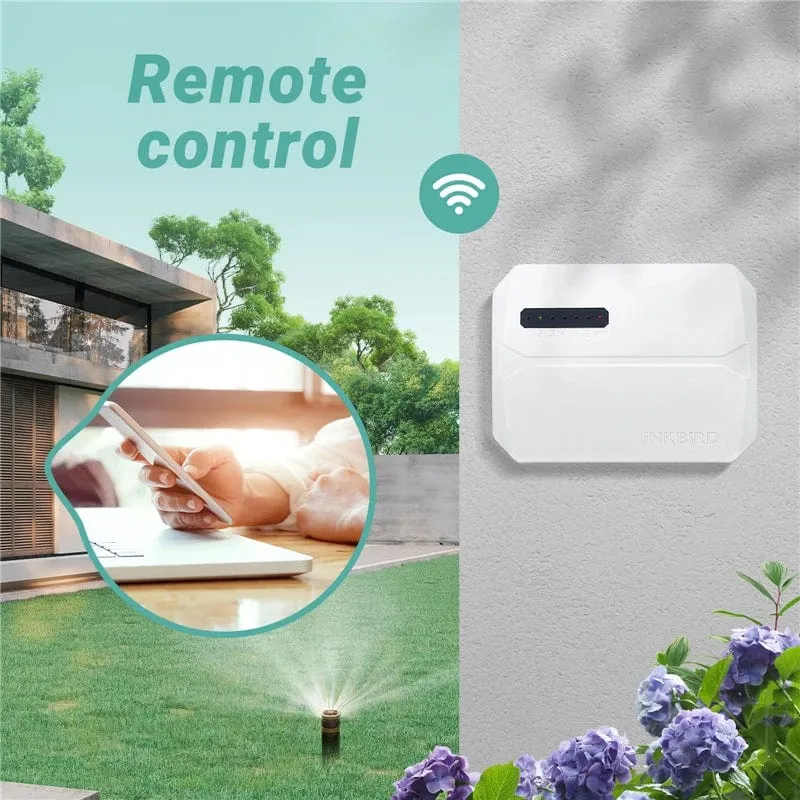 INKBIRD 6 ODER 8 Zonen EU-Typen von WIFI-Sprinkler-Controllern zur intelligenten Bewässerung mit saisonaler Anpassung