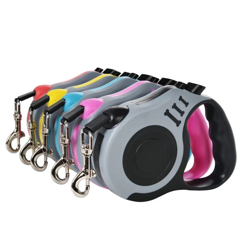 3 m 5 m Hundeleine für kleine Hunde, Katzen, automatisch einziehbare, langlebige Nylonleine, Welpen, Outdoor, Reisen, Spazierengehen, Wandern, Zugseil