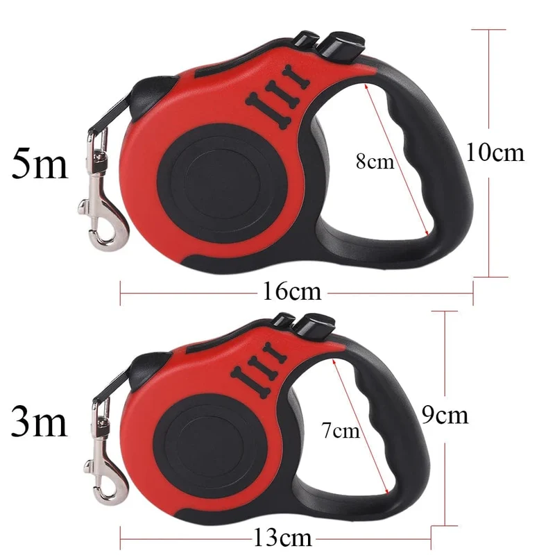 3 m 5 m Hundeleine für kleine Hunde, Katzen, automatisch einziehbare, langlebige Nylonleine, Welpen, Outdoor, Reisen, Spazierengehen, Wandern, Zugseil