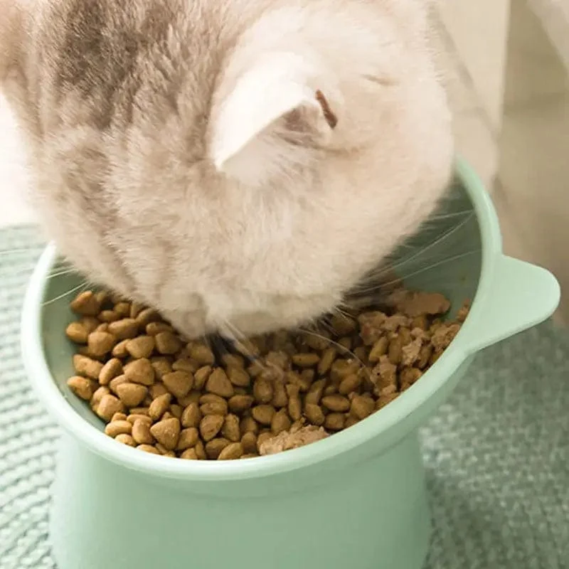 Futternapf für Haustiere, kippbar, mit hohem Boden, Nackenschutz, Erstickungsschutz, Wassernapf für Hunde und Katzen, Antidumping-Hundefutterzubehör