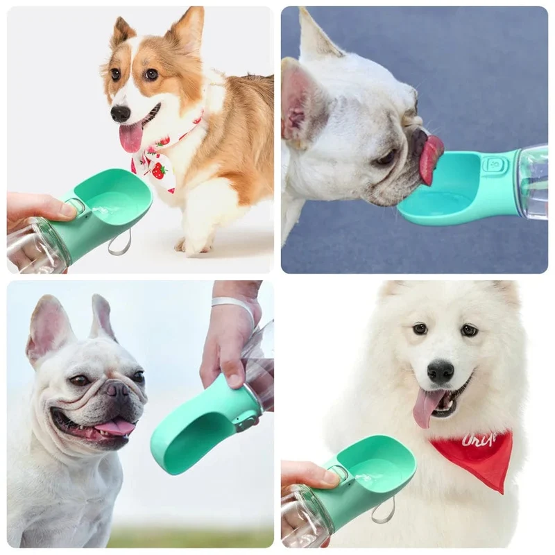 Tragbare Hundewasserflasche für kleine und große Hunde, Katzen, auslaufsichere Trinknäpfe für Spaziergänge im Freien, Chihuahua, Französische Bulldogge