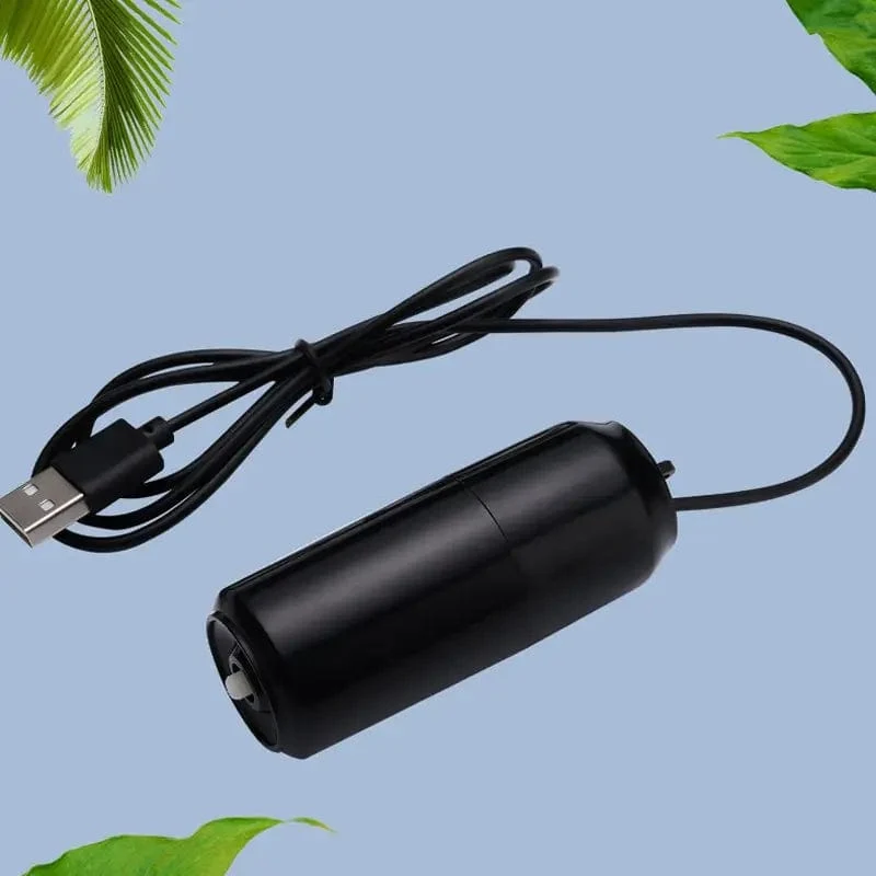 Leiser Oxygenator, kleine Sauerstoffpumpe, tragbare Mini-USB-Aufladung, Sauerstoffpumpe für Aquarien, Fischzucht, Aquariumzubehör