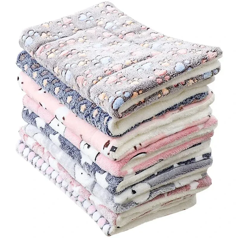 Hundebett, verdickte Hundematte, weiche Fleece-Unterlage für Haustiere, Decke, Bettmatte, Kissen, Heim, waschbarer Teppich, warm halten, Haustierbedarf, Cama Perro