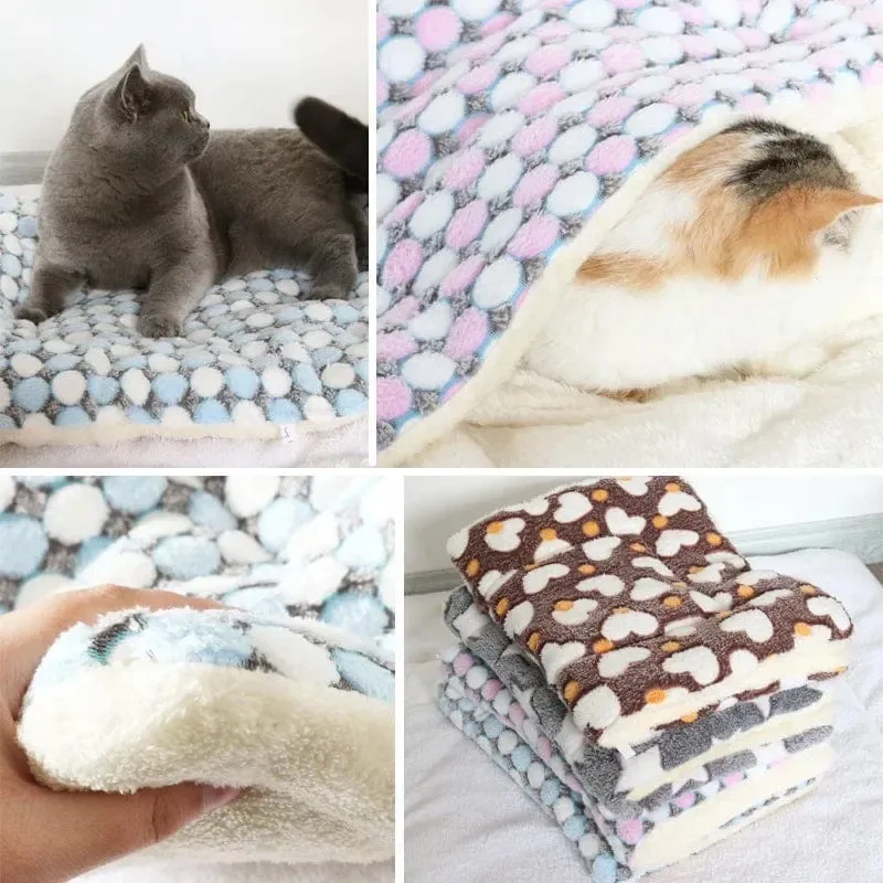 Hundebett, verdickte Hundematte, weiche Fleece-Unterlage für Haustiere, Decke, Bettmatte, Kissen, Heim, waschbarer Teppich, warm halten, Haustierbedarf, Cama Perro