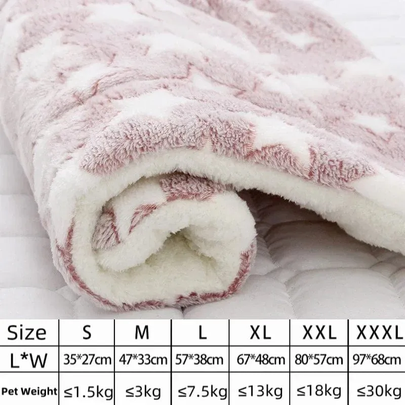 Hundebett, verdickte Hundematte, weiche Fleece-Unterlage für Haustiere, Decke, Bettmatte, Kissen, Heim, waschbarer Teppich, warm halten, Haustierbedarf, Cama Perro