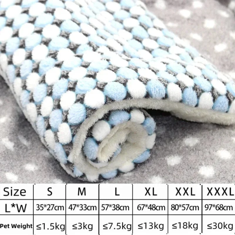 Hundebett, verdickte Hundematte, weiche Fleece-Unterlage für Haustiere, Decke, Bettmatte, Kissen, Heim, waschbarer Teppich, warm halten, Haustierbedarf, Cama Perro