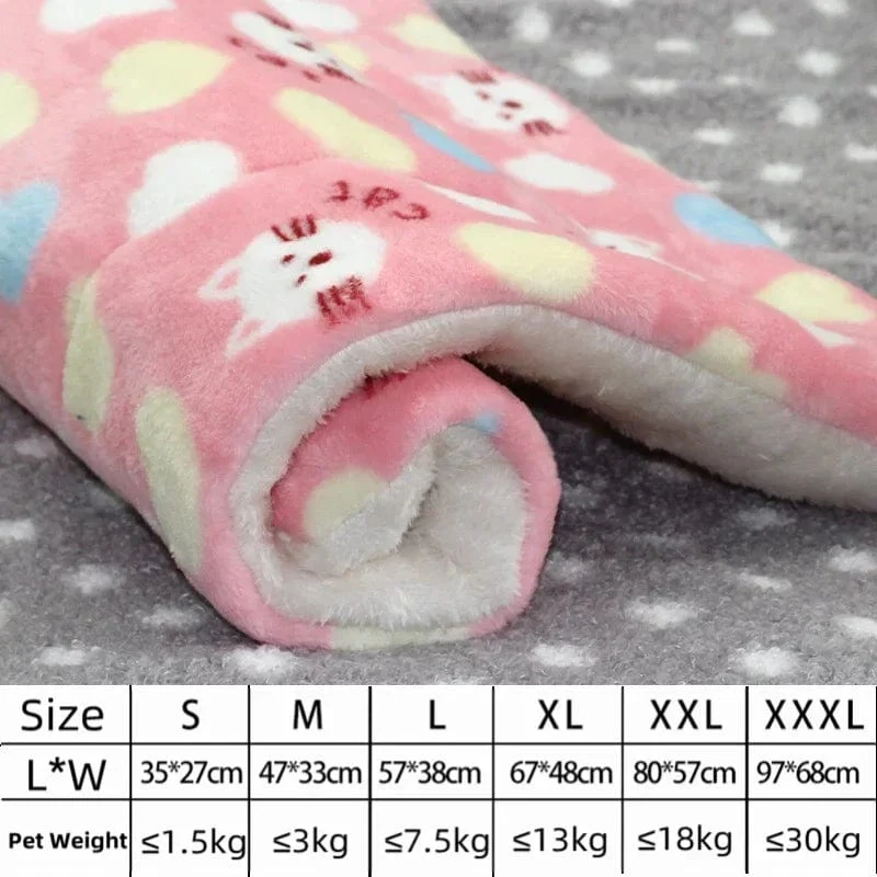 Hundebett, verdickte Hundematte, weiche Fleece-Unterlage für Haustiere, Decke, Bettmatte, Kissen, Heim, waschbarer Teppich, warm halten, Haustierbedarf, Cama Perro