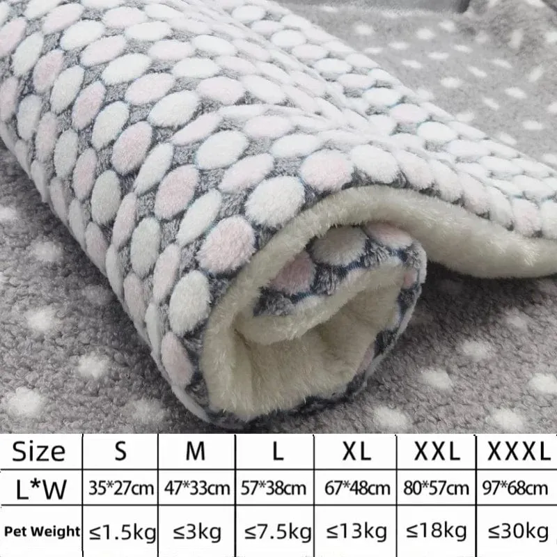 Hundebett, verdickte Hundematte, weiche Fleece-Unterlage für Haustiere, Decke, Bettmatte, Kissen, Heim, waschbarer Teppich, warm halten, Haustierbedarf, Cama Perro