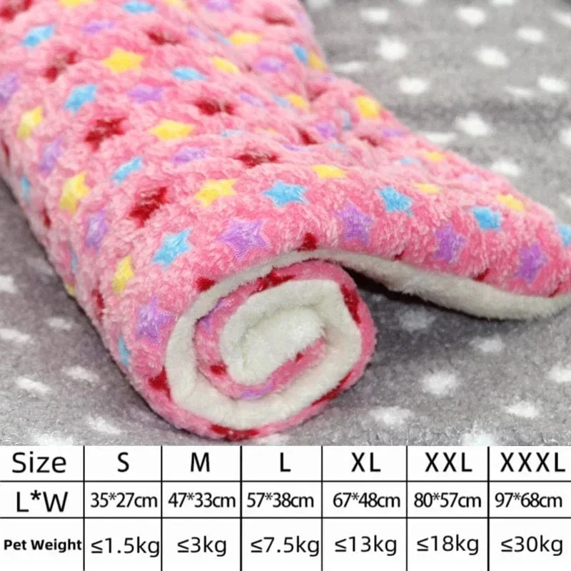 Hundebett, verdickte Hundematte, weiche Fleece-Unterlage für Haustiere, Decke, Bettmatte, Kissen, Heim, waschbarer Teppich, warm halten, Haustierbedarf, Cama Perro