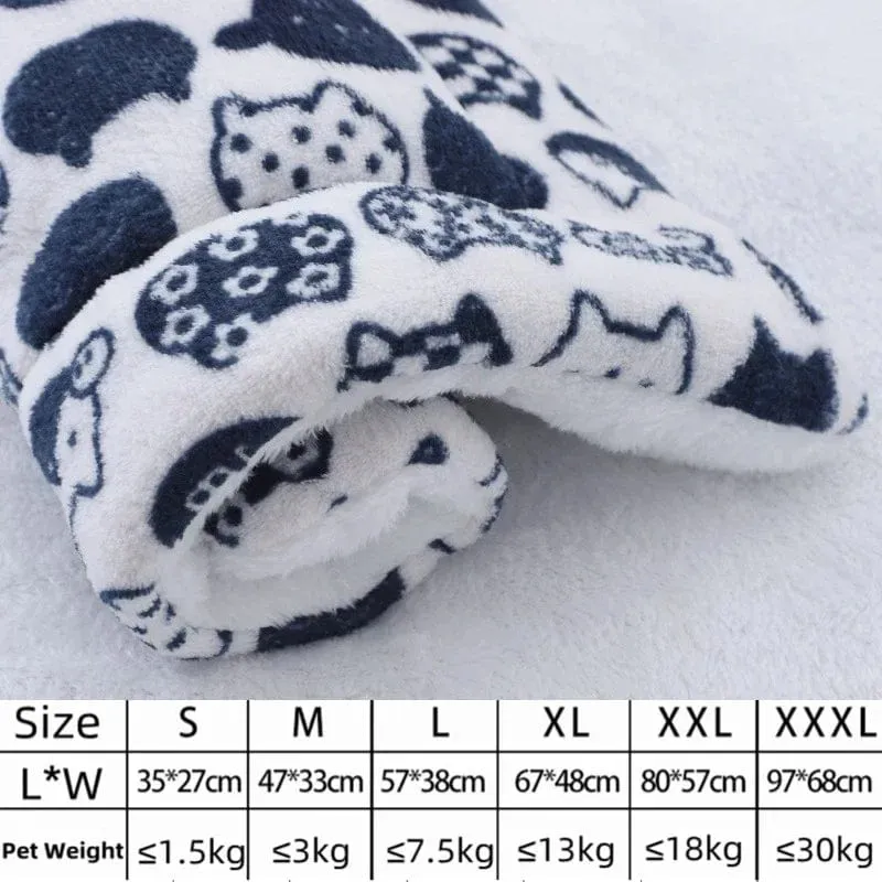 Hundebett, verdickte Hundematte, weiche Fleece-Unterlage für Haustiere, Decke, Bettmatte, Kissen, Heim, waschbarer Teppich, warm halten, Haustierbedarf, Cama Perro
