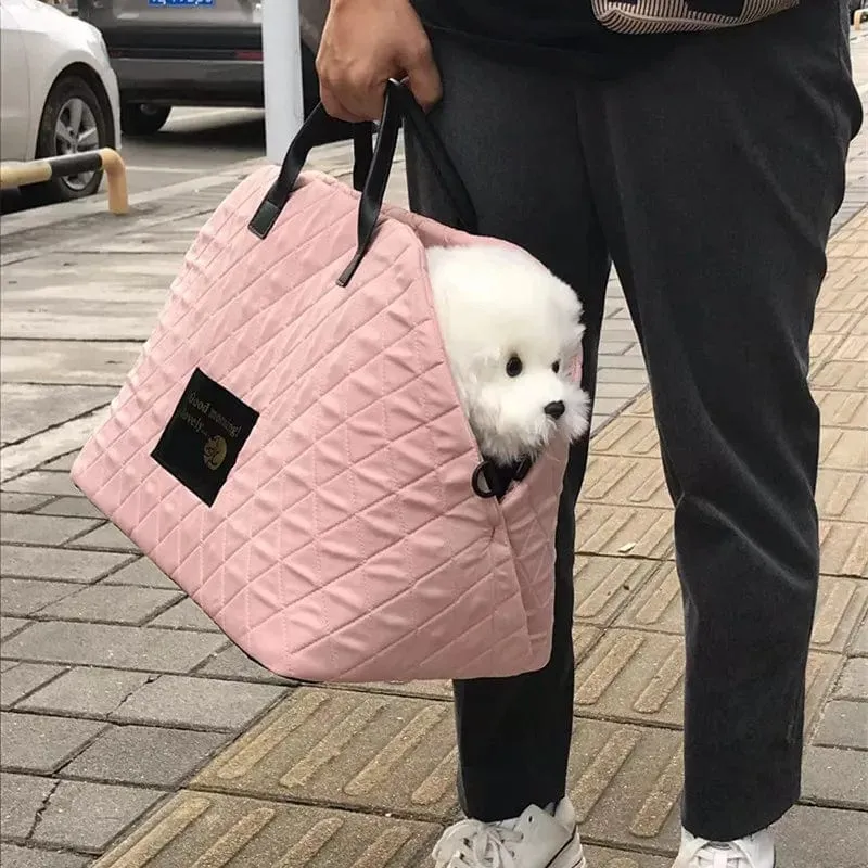 Autositz-Schutztasche für Hunde und Katzen, tragbar, weicher Stoff, Tragetasche für Hunde und Katzen, für Reisen, warme Umhängetasche, Hundebedarf