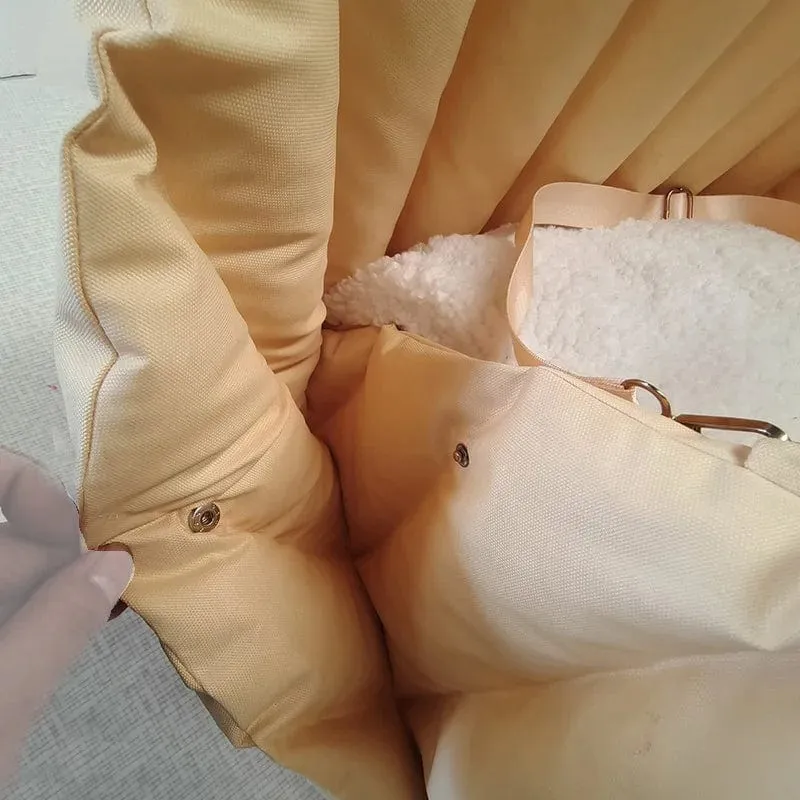 Tragbarer Autositz für Hunde, rutschfeste Träger, sichere Autobox, Booster-Zwingertasche für kleine Hunde und Katzen, Reise-Siege De Voiture Pour Chien