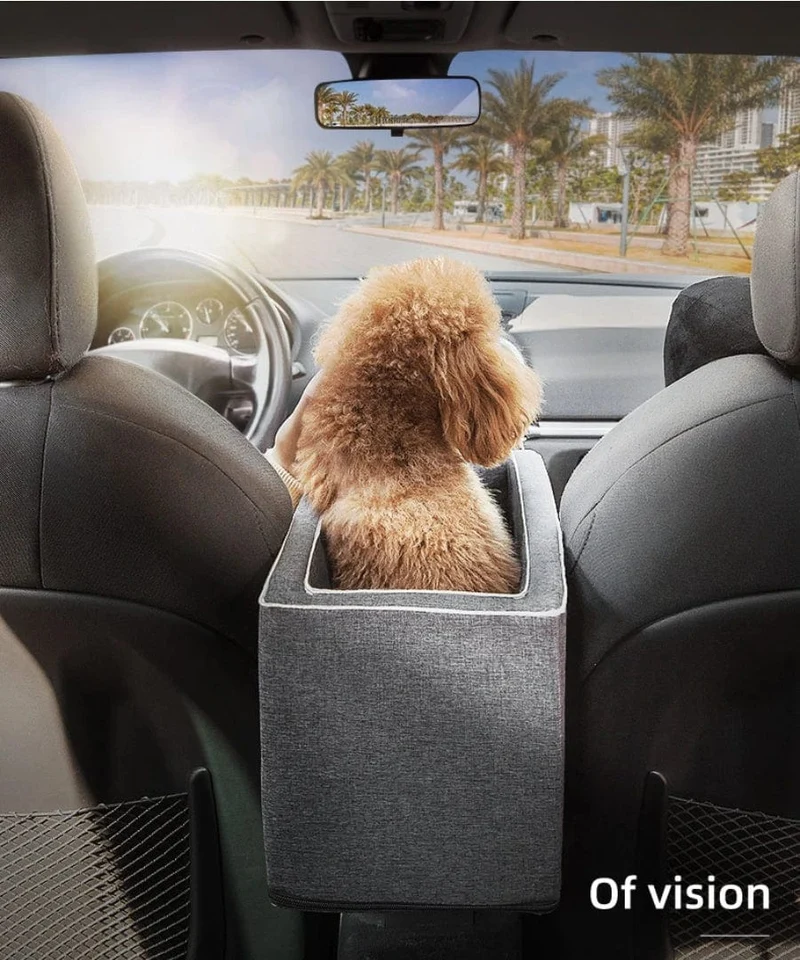 Hundeautositz, Haustierbedarf, Reisetaschen für Hunde und Katzen, tragbare Auto-Mittelkonsole, Hundeautositz, Bettträger, Sicherheits-Katzenzubehör