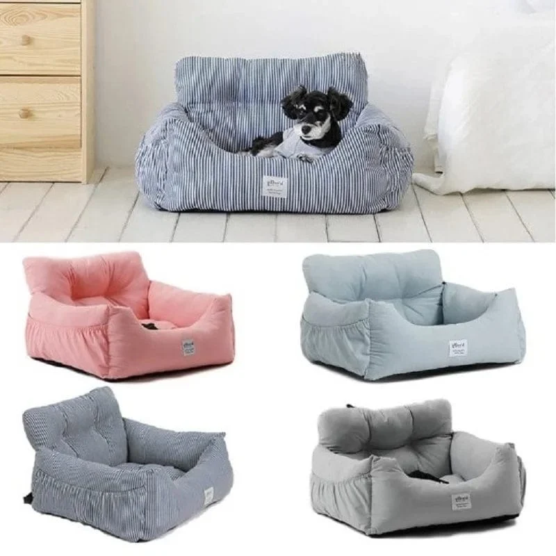 2-in-1-Hundetragetasche, zusammenklappbar, fürs Auto, sicherer Transport, Welpentasche, Auto-Reisezubehör, wasserdicht, Hundesitztasche, Korb