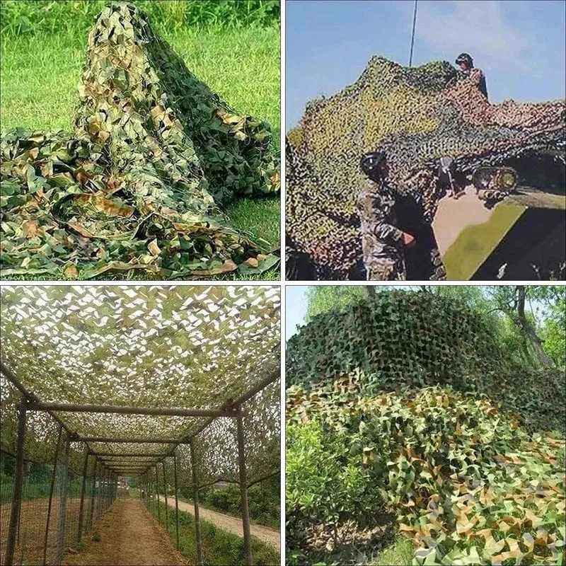 Militärisches Tarnnetz Jagdtarnnetz Sonnenschutz Party Camping Auto Zelt Weiß Grün Digital Wüste Dschungel Tarnnetz