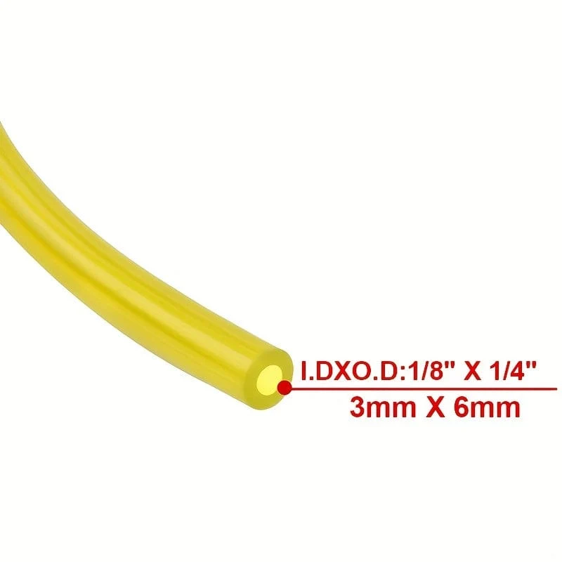 4 Stück Kraftstoffleitungsschlauch, kleiner Motorschlauch für Zama Poulan Weedeater Craftsman (4 Größen/je 152.4 cm), ID x Außendurchmesser 7.62/81.28 cm x 7.62/40.64 cm, 2.54/20.32 cm x 7.62/40.64 cm, 2.54/20.32 cm x 2.54/10.16 cm.203.2cm x.3.56