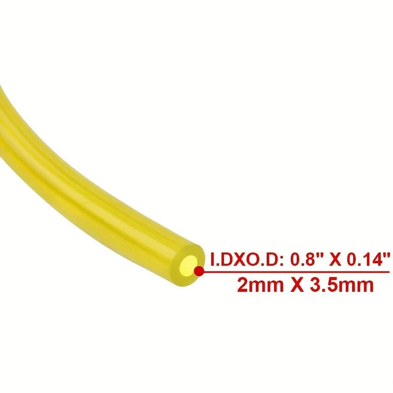 4 Stück Kraftstoffleitungsschlauch, kleiner Motorschlauch für Zama Poulan Weedeater Craftsman (4 Größen/je 152.4 cm), ID x Außendurchmesser 7.62/81.28 cm x 7.62/40.64 cm, 2.54/20.32 cm x 7.62/40.64 cm, 2.54/20.32 cm x 2.54/10.16 cm.203.2cm x.3.56