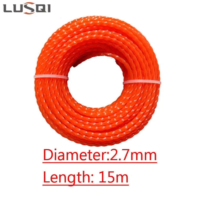 Rüsten Sie Ihren Rasenmäher mit diesem 16.4-Yard-Spiralgrasschneider-Nylonseil auf!