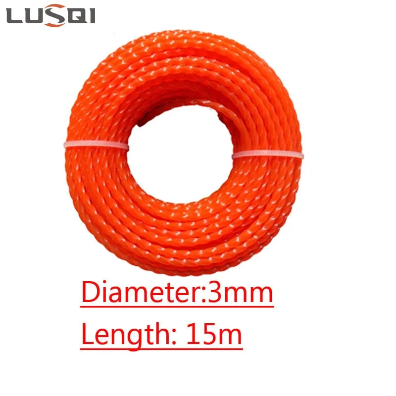 Rüsten Sie Ihren Rasenmäher mit diesem 16.4-Yard-Spiralgrasschneider-Nylonseil auf!