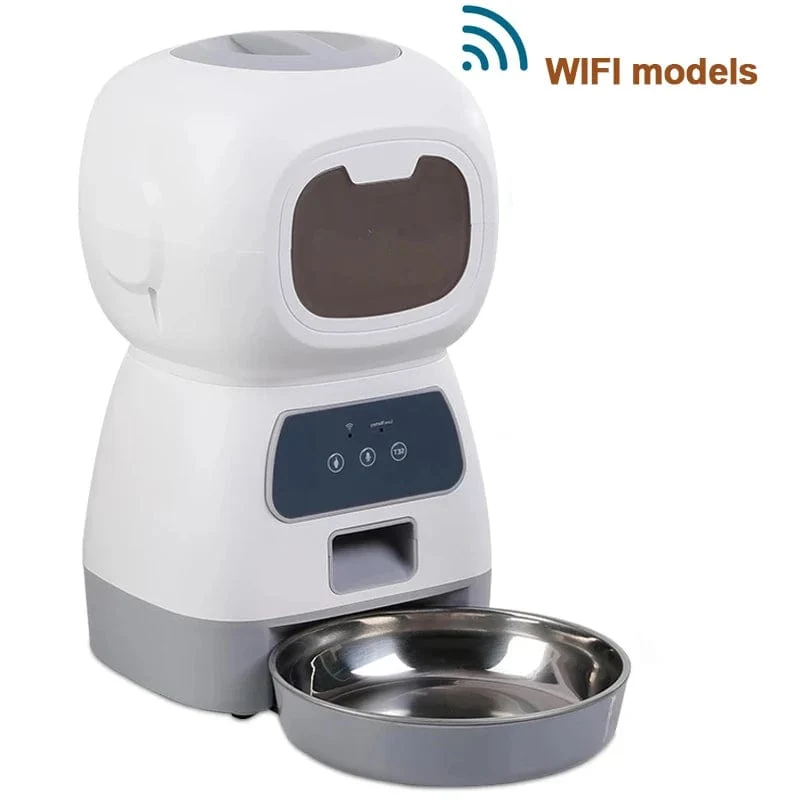 3.5 l automatischer Futterspender für Haustiere, intelligenter Futterspender für Hunde und Katzen, Schüssel, Timer, Roboter, Fütterungswasserspender für Haustiere, automatischer Sensor, Katzenbrunnen
