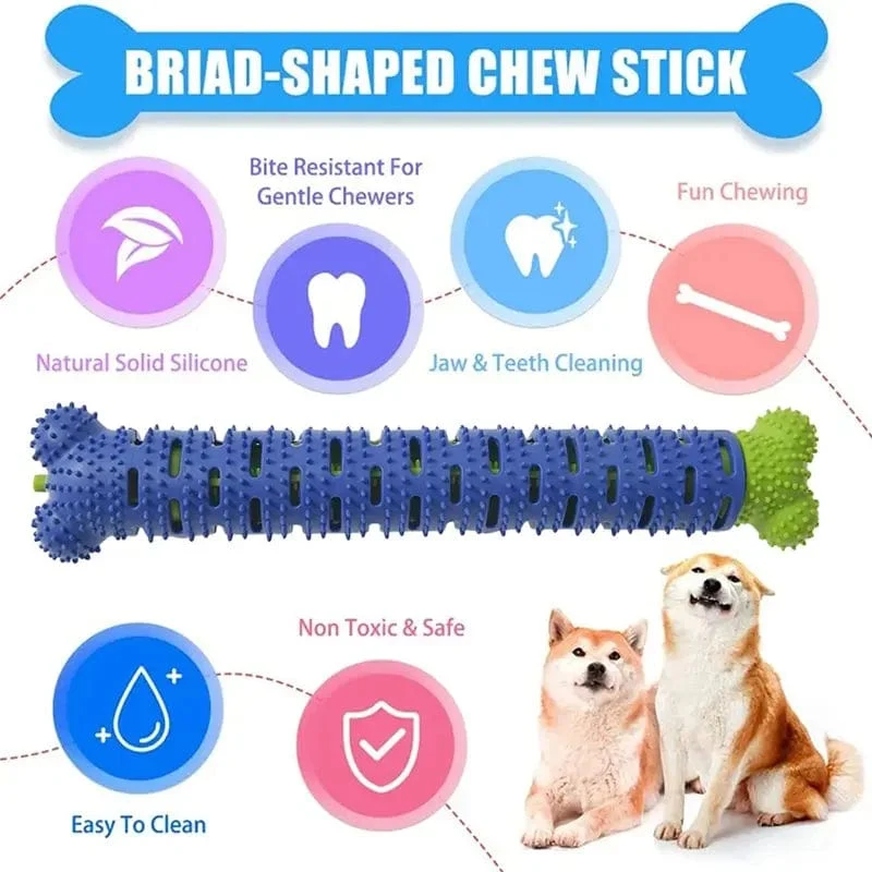 Hunde-Molar-Stick, lebensmittelecht, Knochenform, Hundezahnreinigung, interaktiv, bissfest, für kleine Haustiere mit leichter Bisskraft