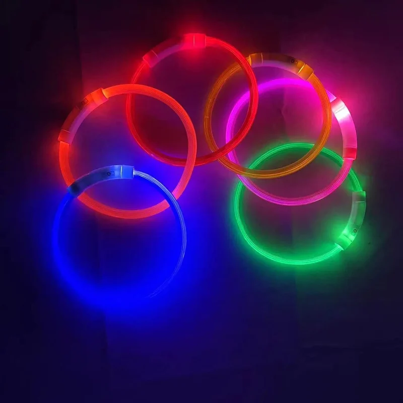 Led USB Hund Kragen Haustier Hund Nacht Leuchtende Lade Kragen Led Nacht Sicherheit Blinkende Glow Hund Verlust Prävention Kragen Haustier zubehör
