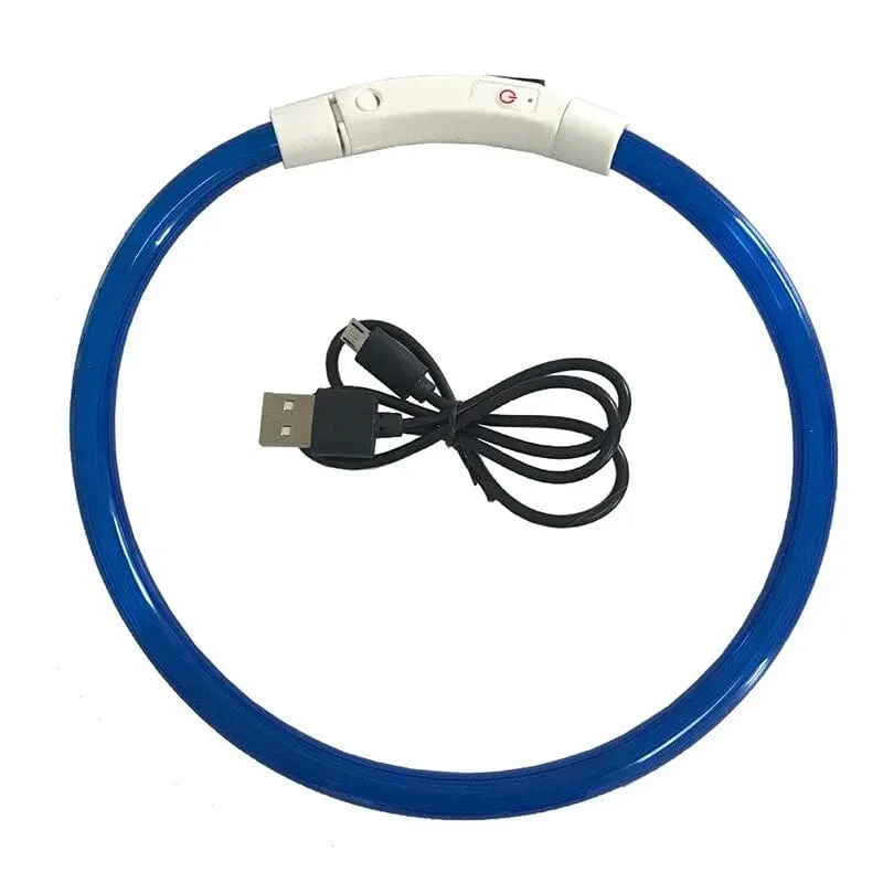 Led USB Hund Kragen Haustier Hund Nacht Leuchtende Lade Kragen Led Nacht Sicherheit Blinkende Glow Hund Verlust Prävention Kragen Haustier zubehör