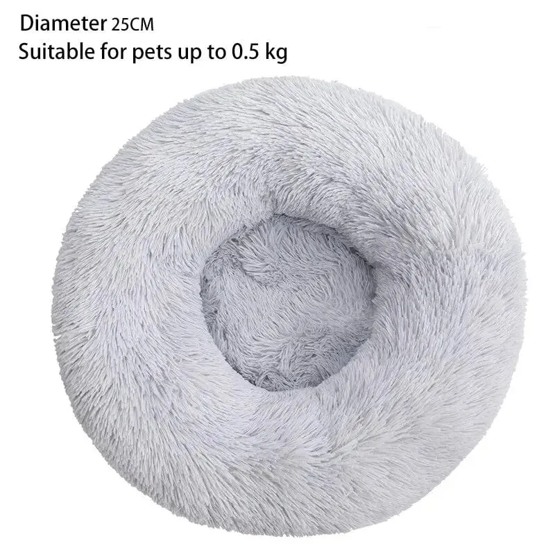Katzennest, rund, weich, zottelige Matte für Kätzchen, Chihuahua, für den Innenbereich, für Hunde und Katzen, Heimtierbedarf, abnehmbares, maschinenwaschbares Kissenbett