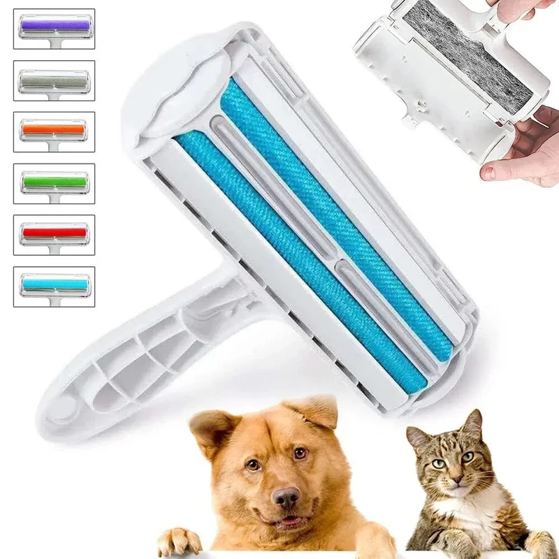 Pet Haar Roller Entferner Lint Pinsel 2-Wege Hund Katze Kamm Werkzeug Bequeme Reinigung Hund Katze Fell Pinsel Basis hause Sofa Kleiden Reinigung